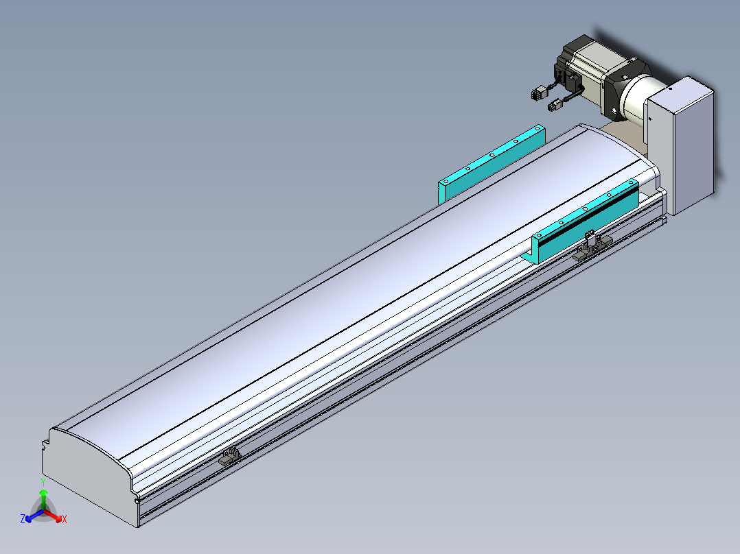 同步带滑台-半封闭B22H-L100-C-S800-RU-P75-D3-N5