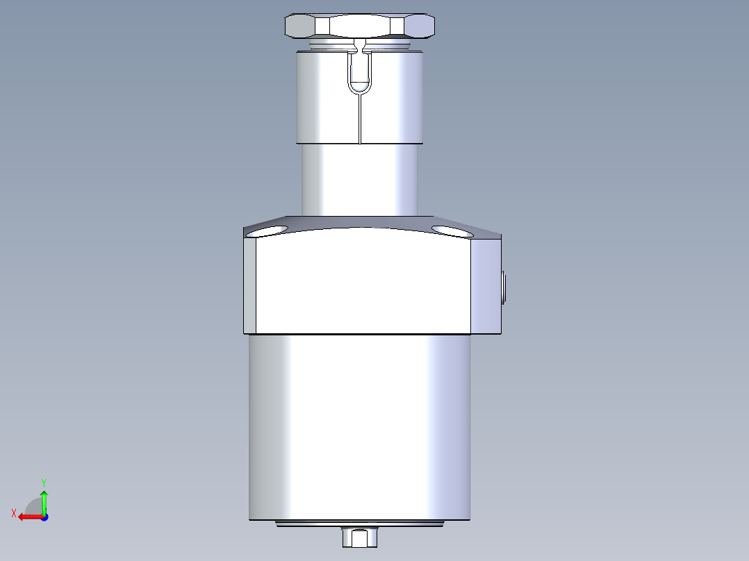 KOSMEKLHA1050-GLD多系列多零件图纸模型后视图