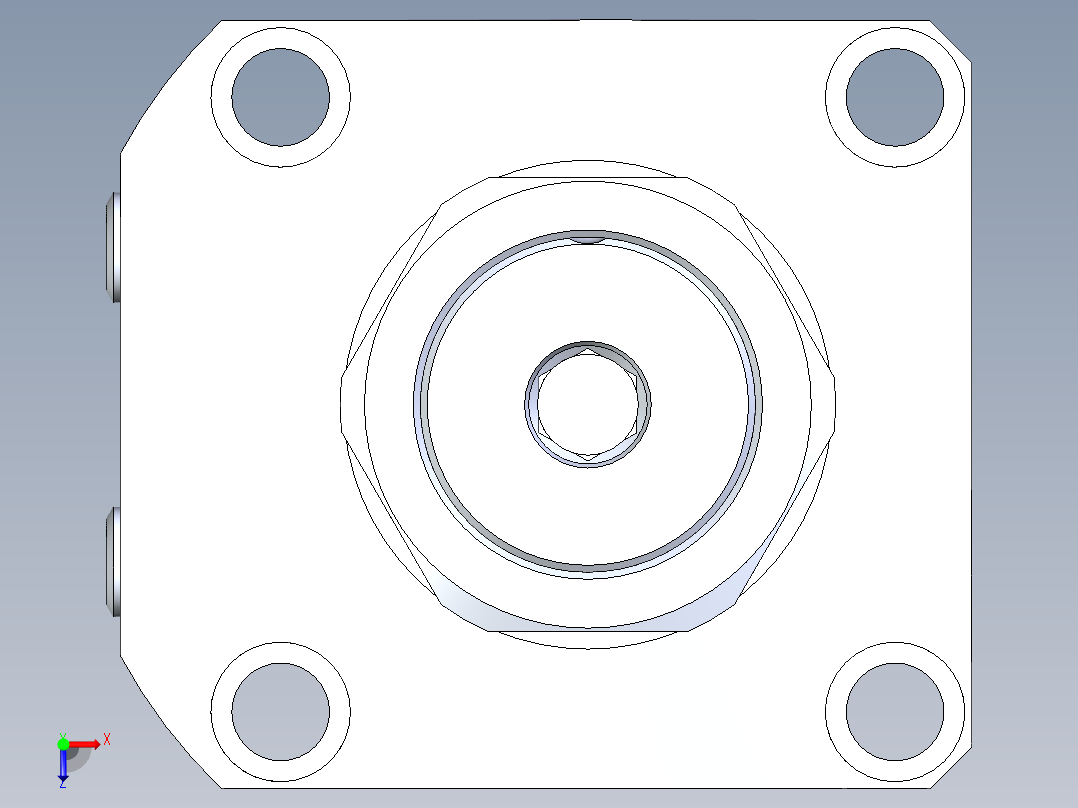 KOSMEKLHA1050-GLD多系列多零件图纸模型俯视图