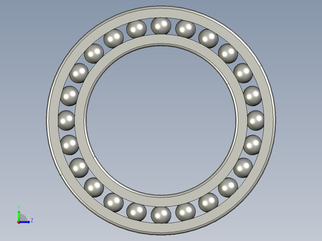 深沟球轴承6013左视图