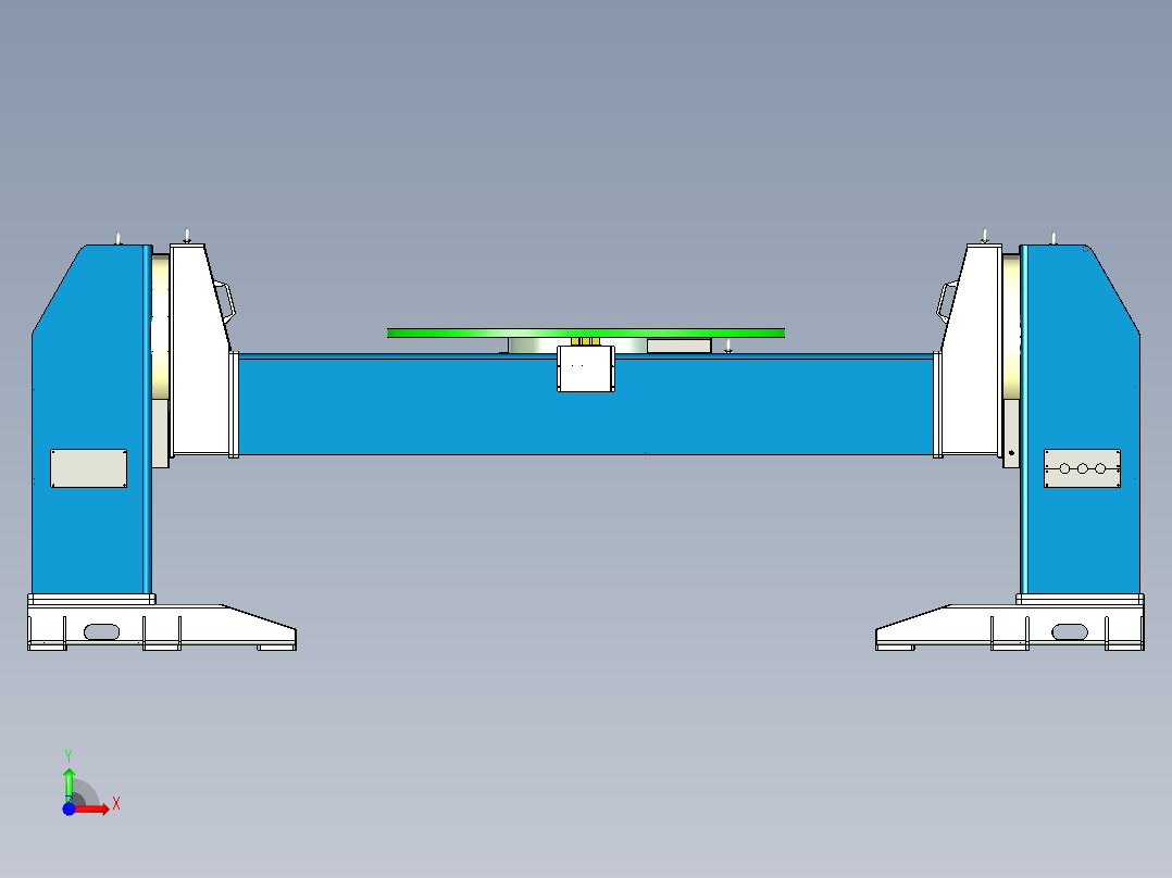 H型焊接变位机前视图