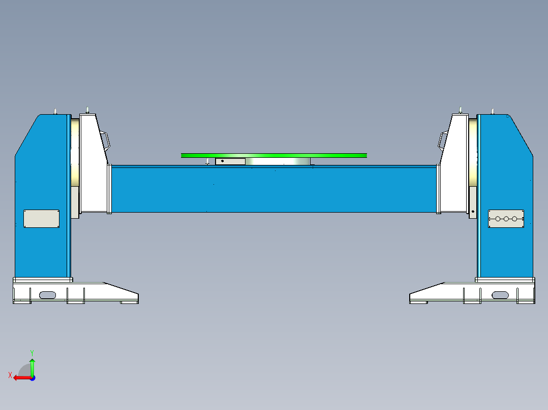 H型焊接变位机后视图