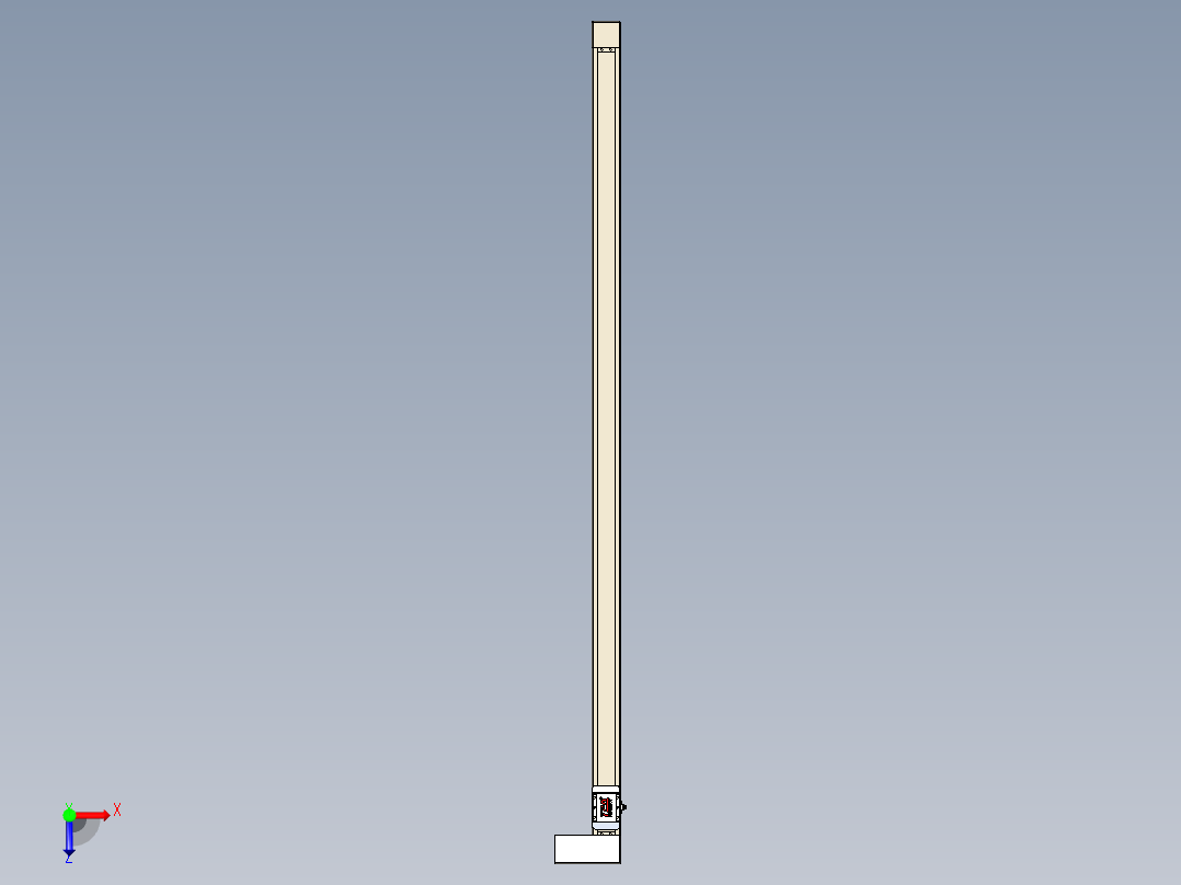 同步带全封闭直线模组TPA-HCB-65S-90-L1650-ML-C-P10-N3俯视图
