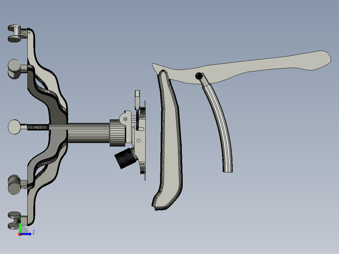办公扶手椅2左视图