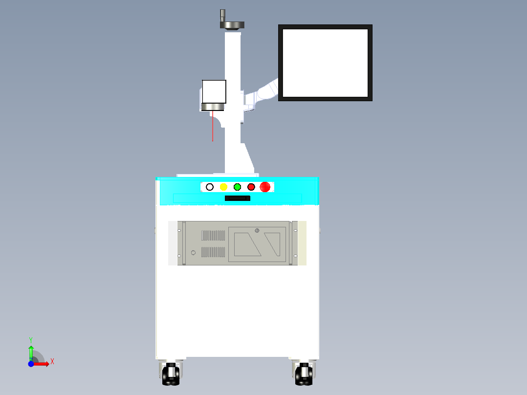 激光打标机（X_T）前视图