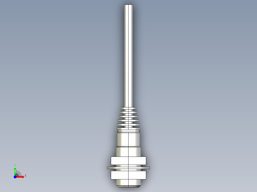 基恩士EZ-12M_kc图纸模型前视图