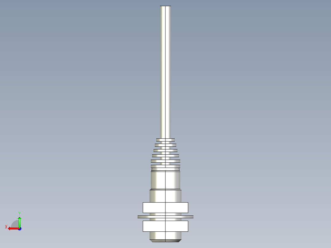 基恩士EZ-12M_kc图纸模型后视图