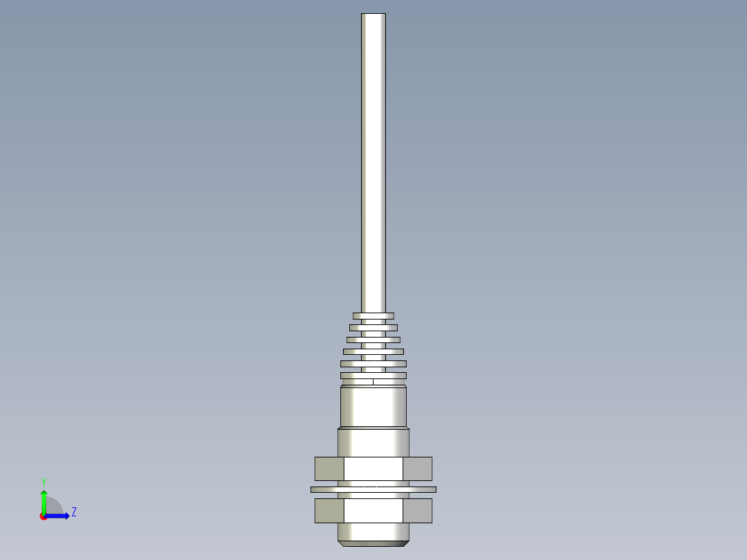 基恩士EZ-12M_kc图纸模型左视图