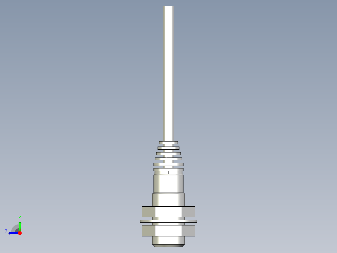基恩士EZ-12M_kc图纸模型右视图