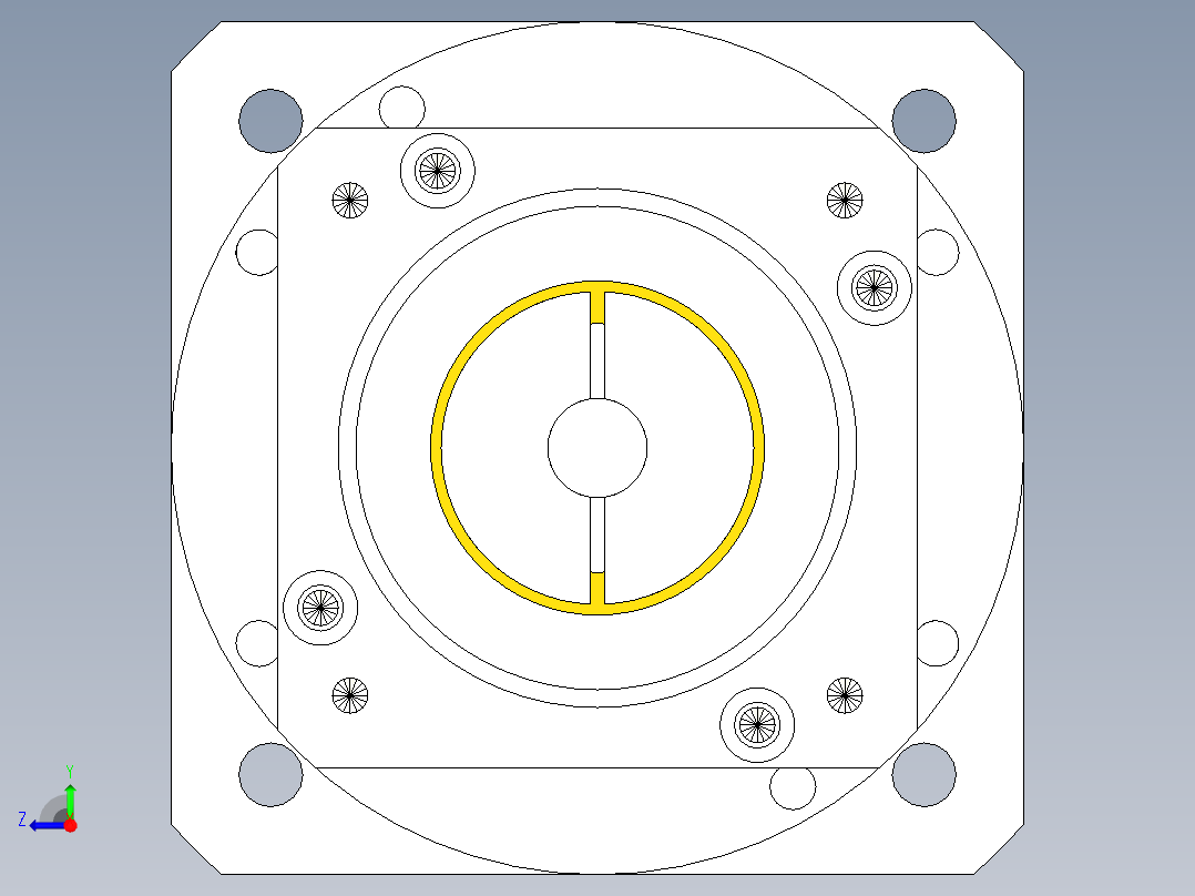 直齿PLF120-L2-LC 14-73-98.43-M6.stp右视图