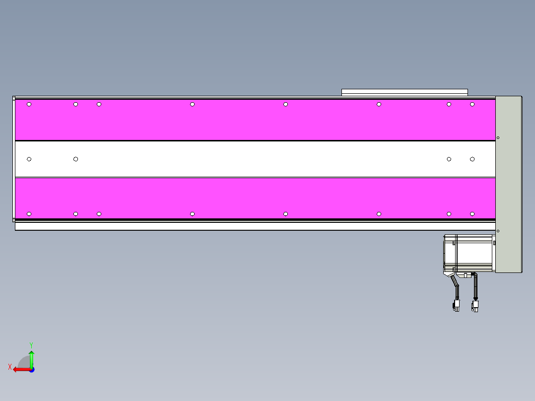 VF丝杆传动-一般环境VF27-Lxx-C-S650-BL-ZP75-C3后视图