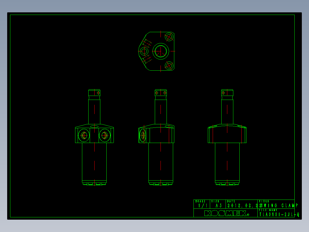 KOSMEKTLA0601-2JL-Q多系列多零件图纸模型