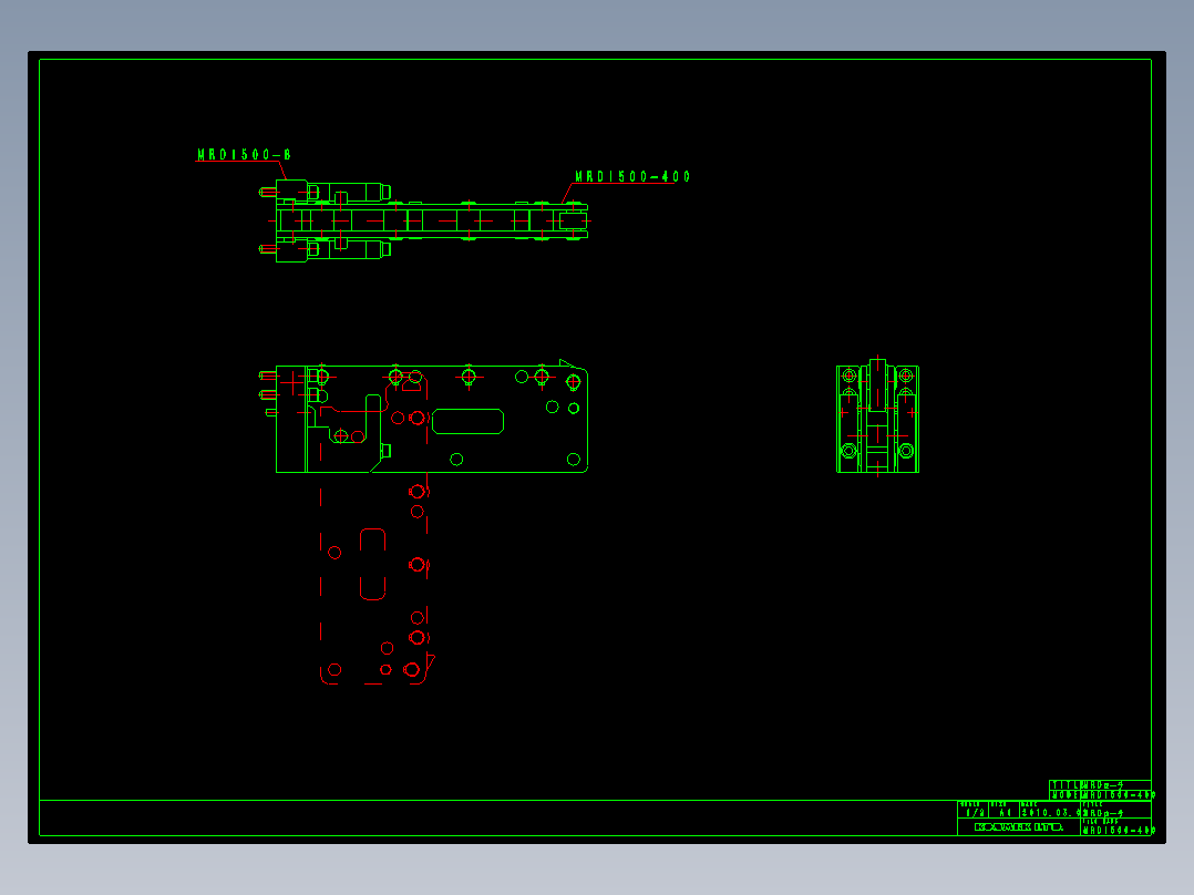 KOSMEKMRD1500-400多系列多零件图纸模型