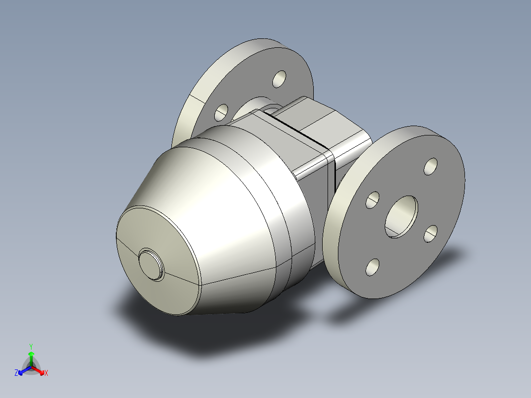 11DKMOACCP NC 气动隔膜阀，常闭，固定法兰，钻孔ANSI B16.5条款150 FF。面对面根据EN 558-1 PVC-C正等轴测图