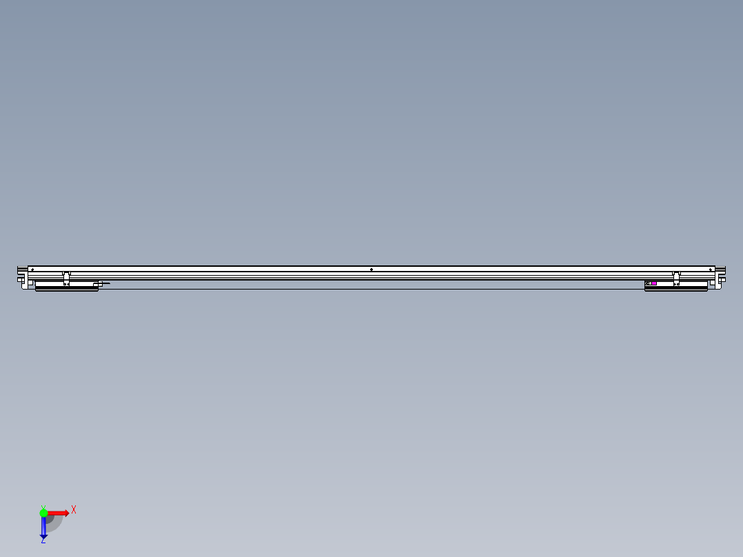 威洛博VL系列直线电机模组-2VL14S3-S1800俯视图