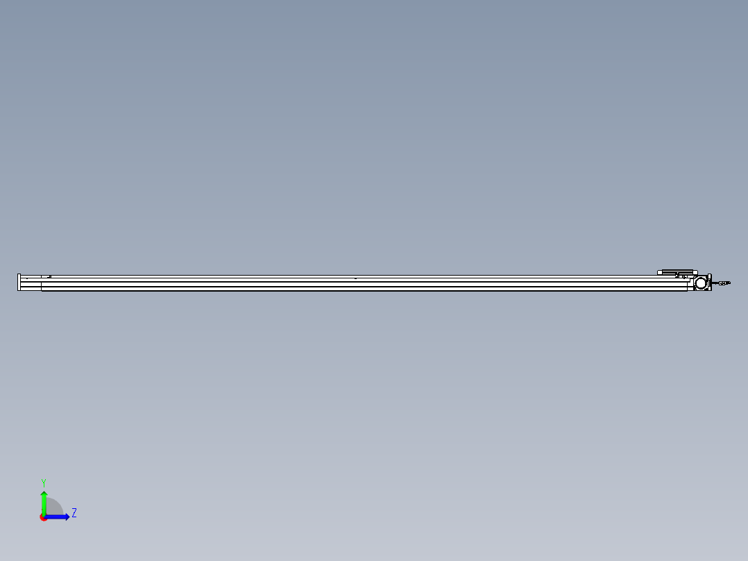 威洛博LB.GB同步带传动--欧规系列LB6A-L130-S2550-BR左视图