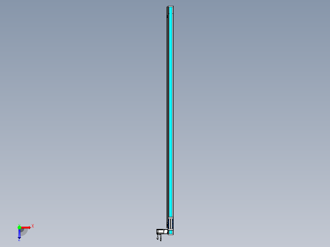 威洛博LB.GB同步带传动--欧规系列LB6A-L130-S2550-BR俯视图