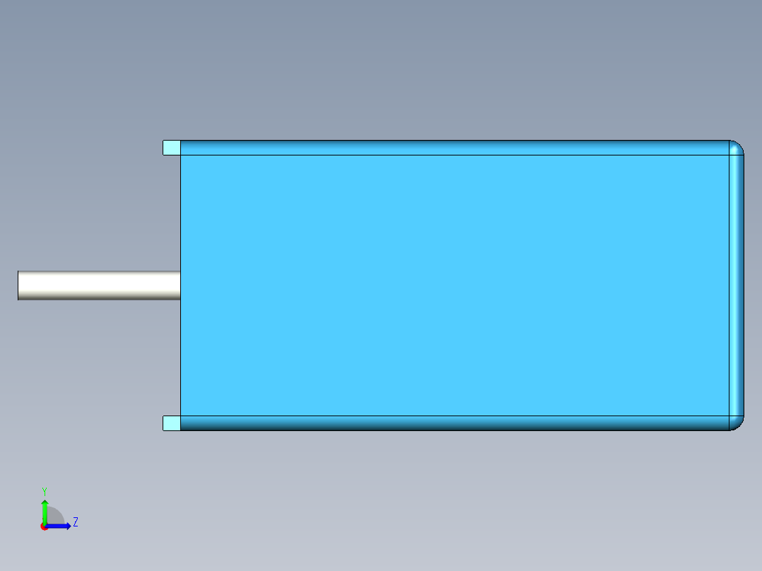 无源元件封装-CAP_BOX_7.5x5x10_BL左视图