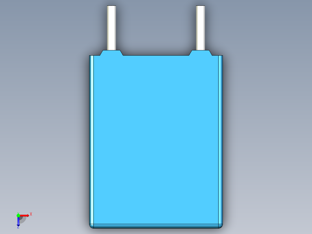 无源元件封装-CAP_BOX_7.5x5x10_BL俯视图