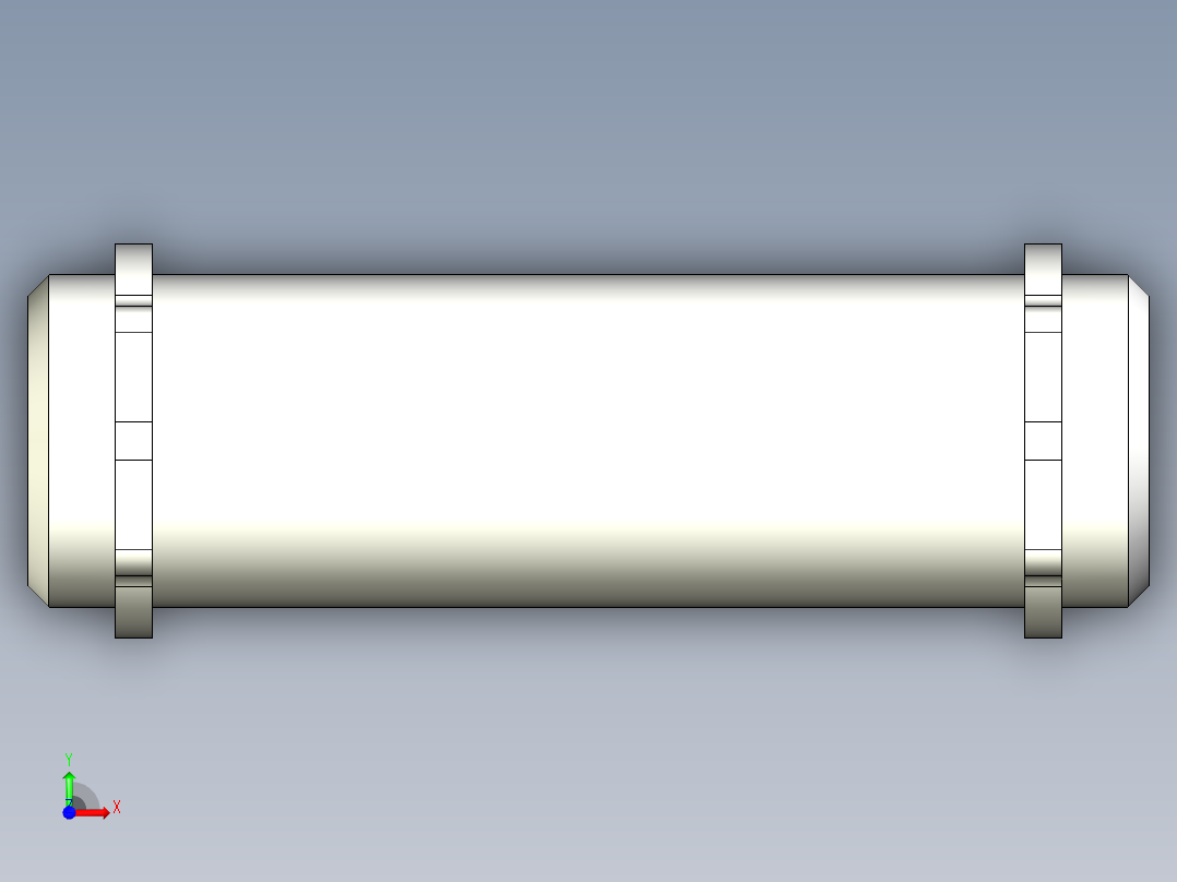 軸心2340-3D多系列多零件图纸模型前视图