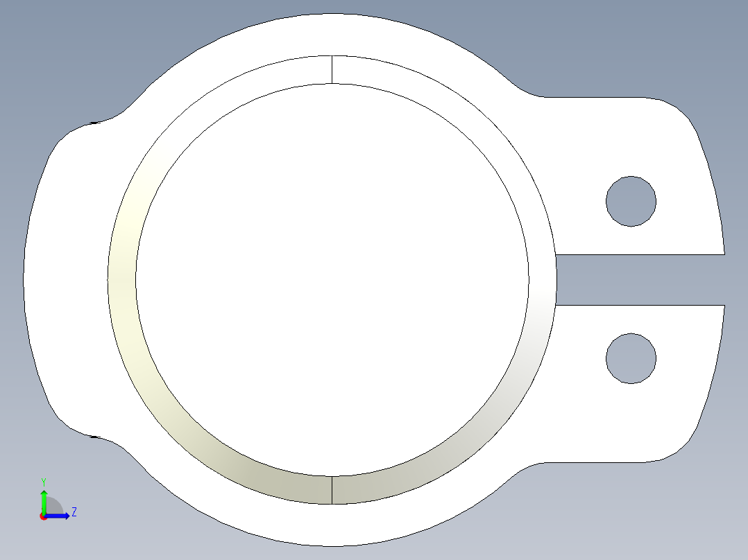 軸心2340-3D多系列多零件图纸模型左视图