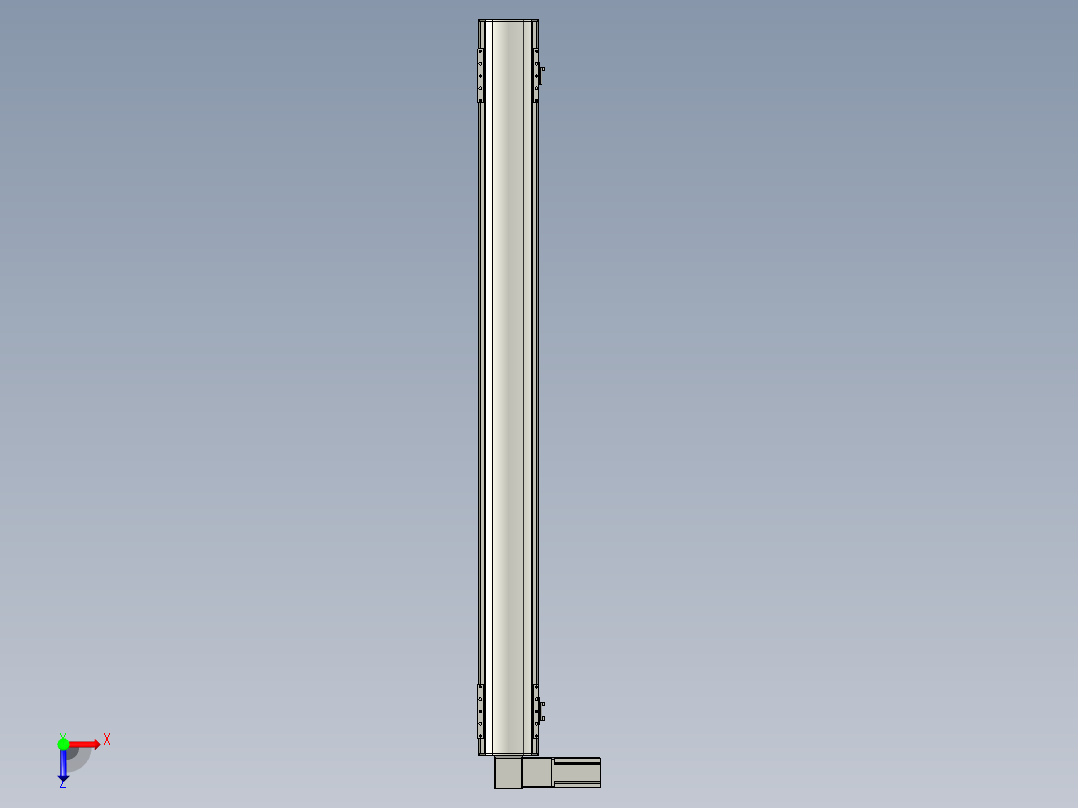 直线模组WG-LHB12-S1250-L(B)设计图纸俯视图