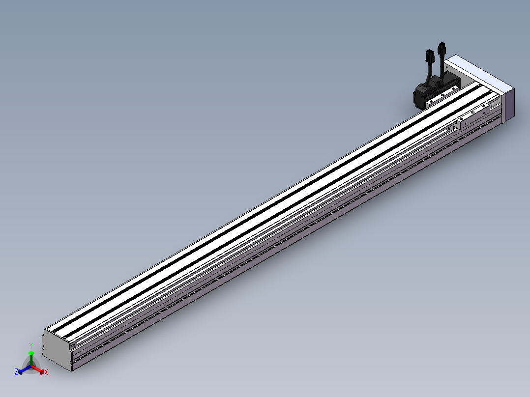 精密模组MY80S-T10-1000L-P10B-BL-C4正等轴测图