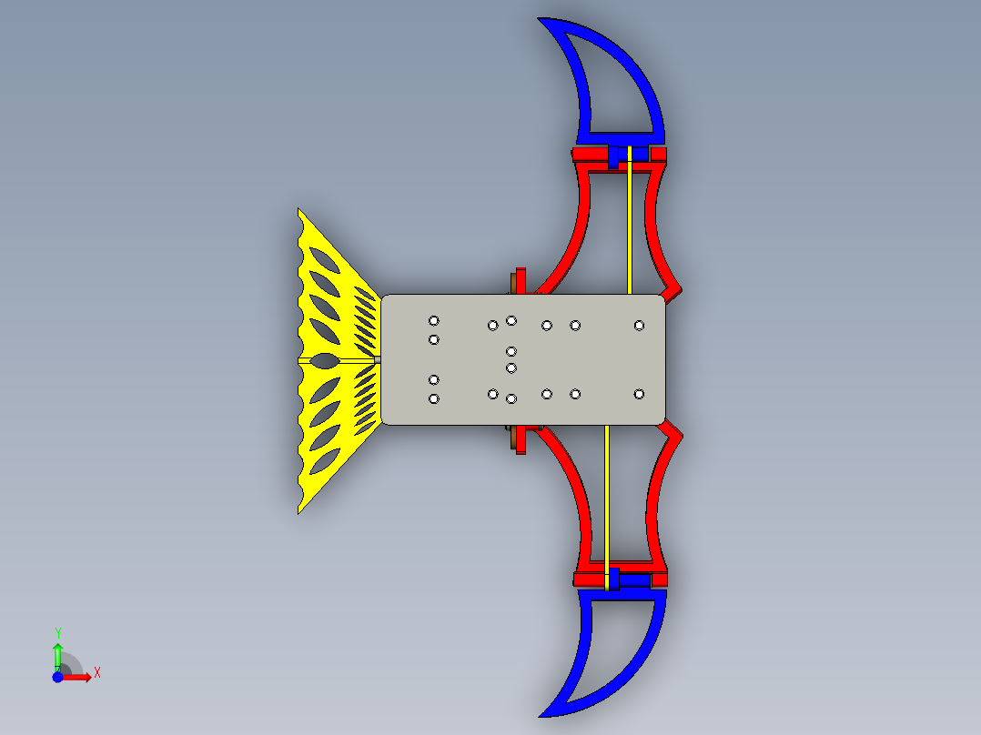 仿生鸟 包含三维模型 二维图纸CAD 说明书论文前视图