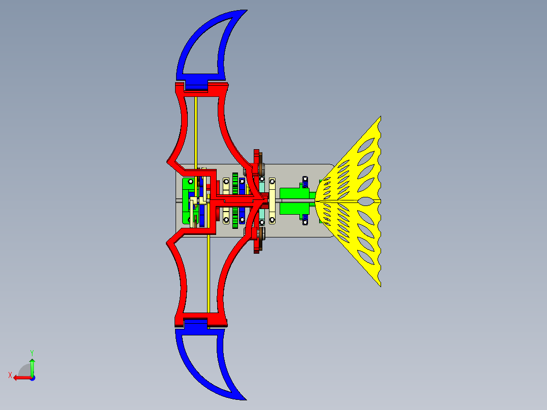 仿生鸟 包含三维模型 二维图纸CAD 说明书论文后视图