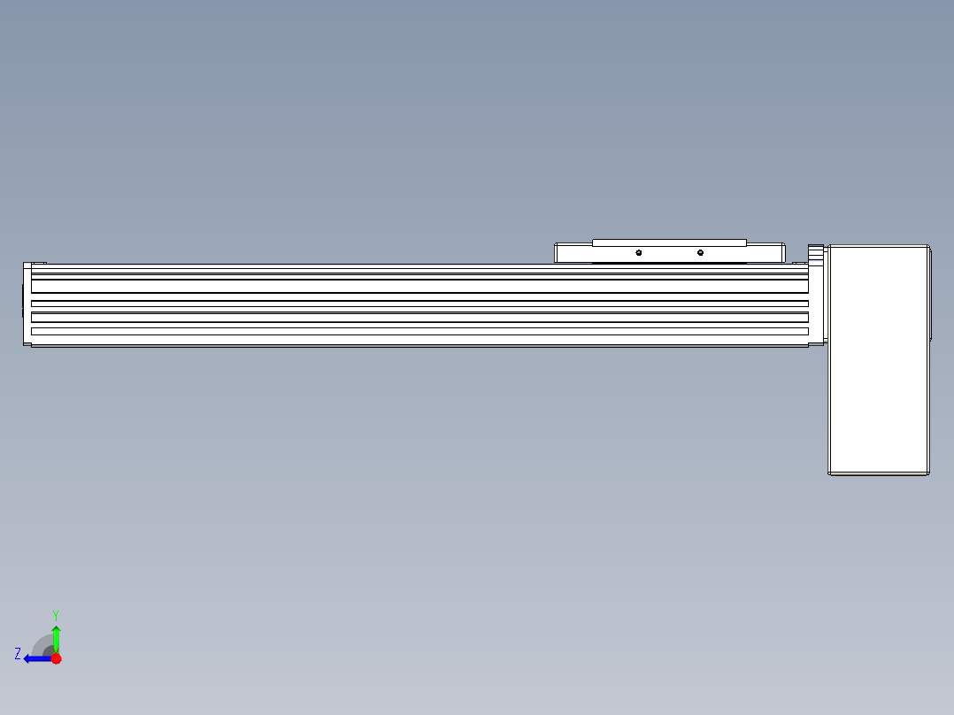 同步带全封闭直线模组TPA-HCB-110D-90-L300-LP-C-P40-N3右视图