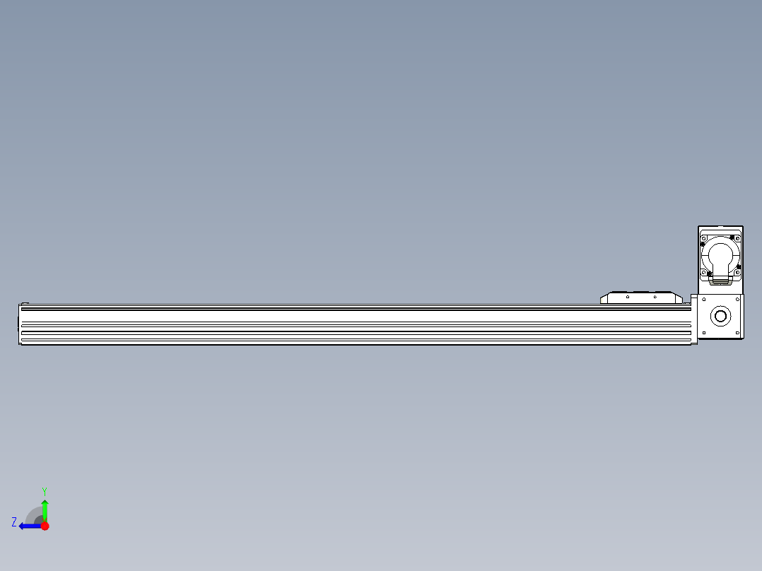 同步带全封闭直线模组TPA-HCB-85D-90-L800-RU-C-P20-N3右视图