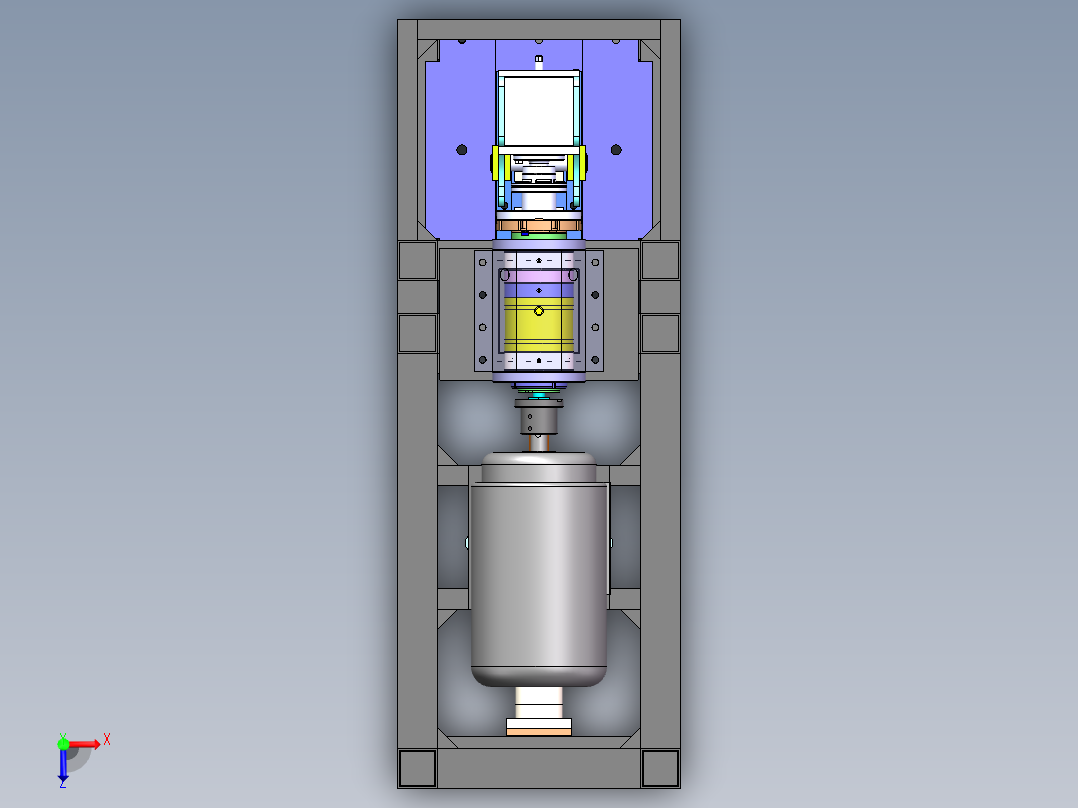 轮毂轴承疲劳强度寿命试验机100俯视图