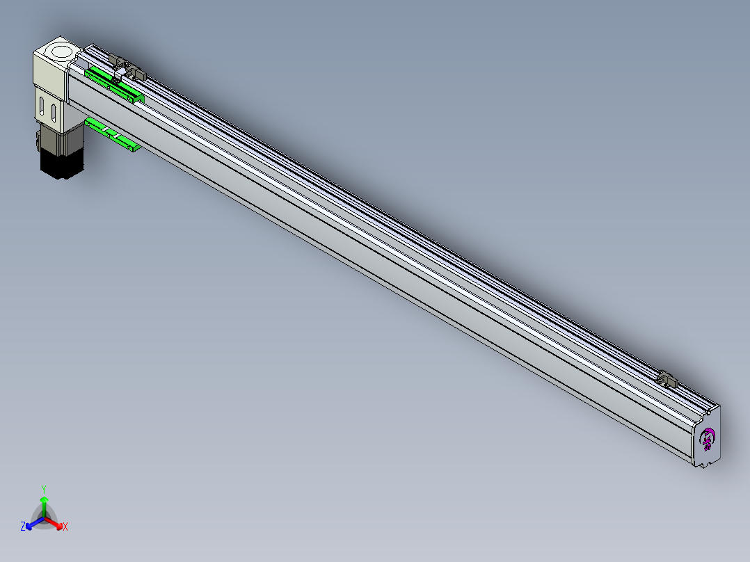 同步带滑台-半封闭B10-L90-S1200-L-P40-D3