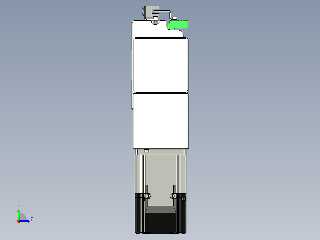 同步带滑台-半封闭B10-L90-S1200-L-P40-D3左视图