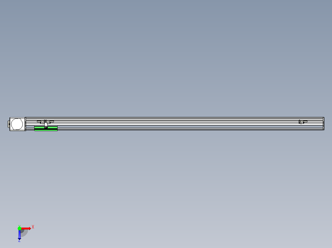 同步带滑台-半封闭B10-L90-S1200-L-P40-D3俯视图