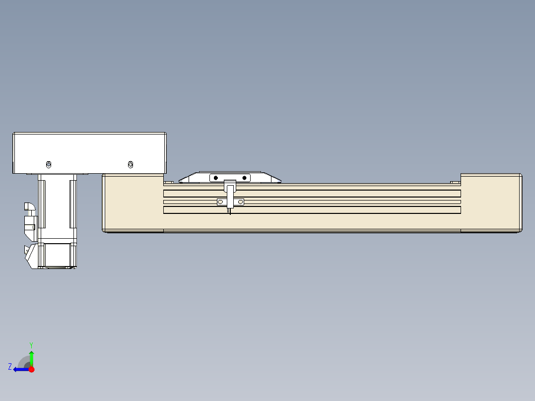 同步带全封闭直线模组TPA-HCB-65S-90-L150-M-Y-P10-N3右视图