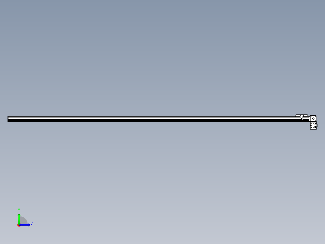 同步带全封闭直线模组TPA-HCB-105D-90-L3050-RP-Y-P20-N3左视图