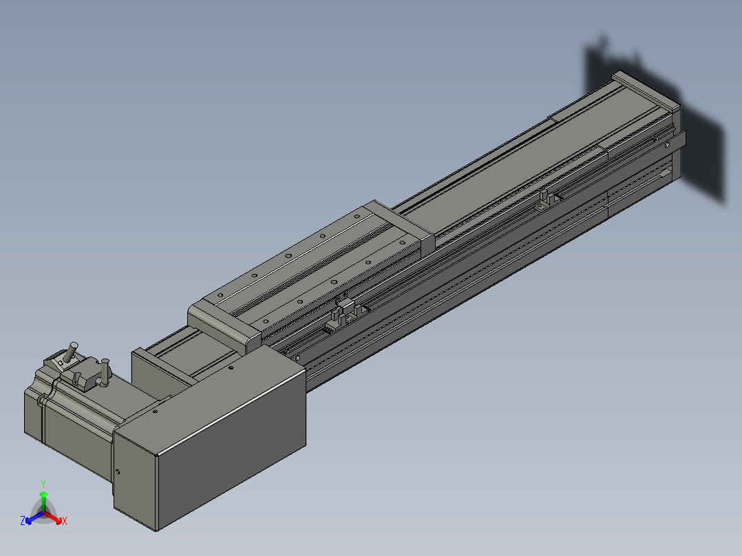 欧规系列-LB8-L75-S250-BL-ZP75-C3正等轴测图