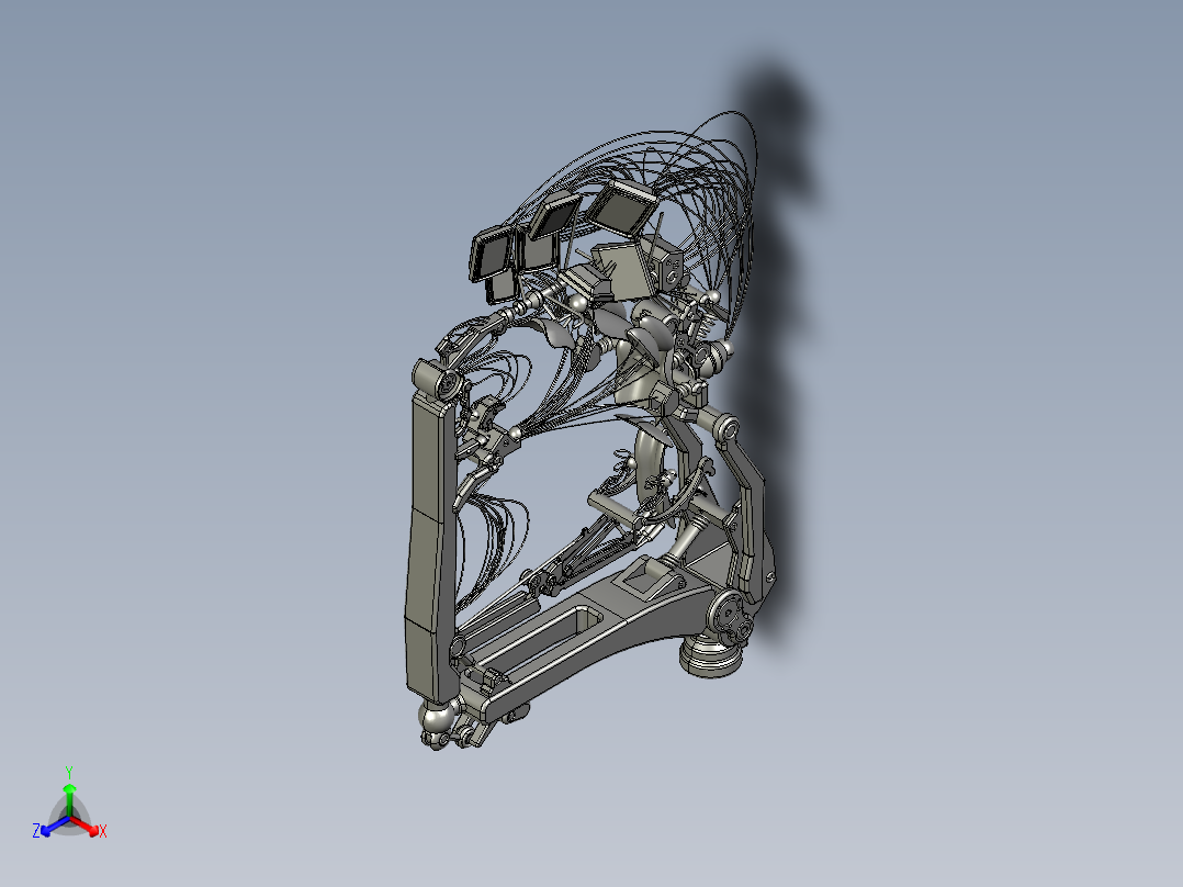 1053黑客帝国广播椅PROE设计