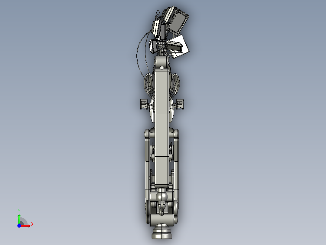 1053黑客帝国广播椅PROE设计前视图