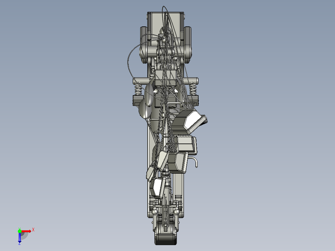 1053黑客帝国广播椅PROE设计俯视图