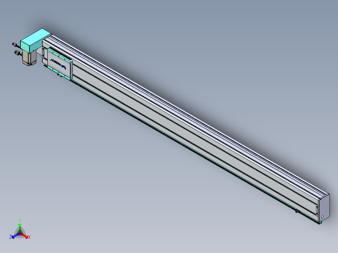 威洛博VBC同步带传动一无尘环境VBC14-L45-S1650-BRU-ZP40-C3正等轴测图