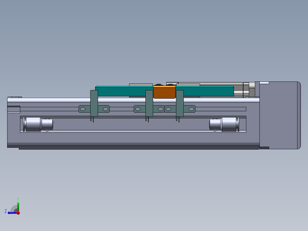 MCH丝杆全封闭MCH6M-BL-57右视图