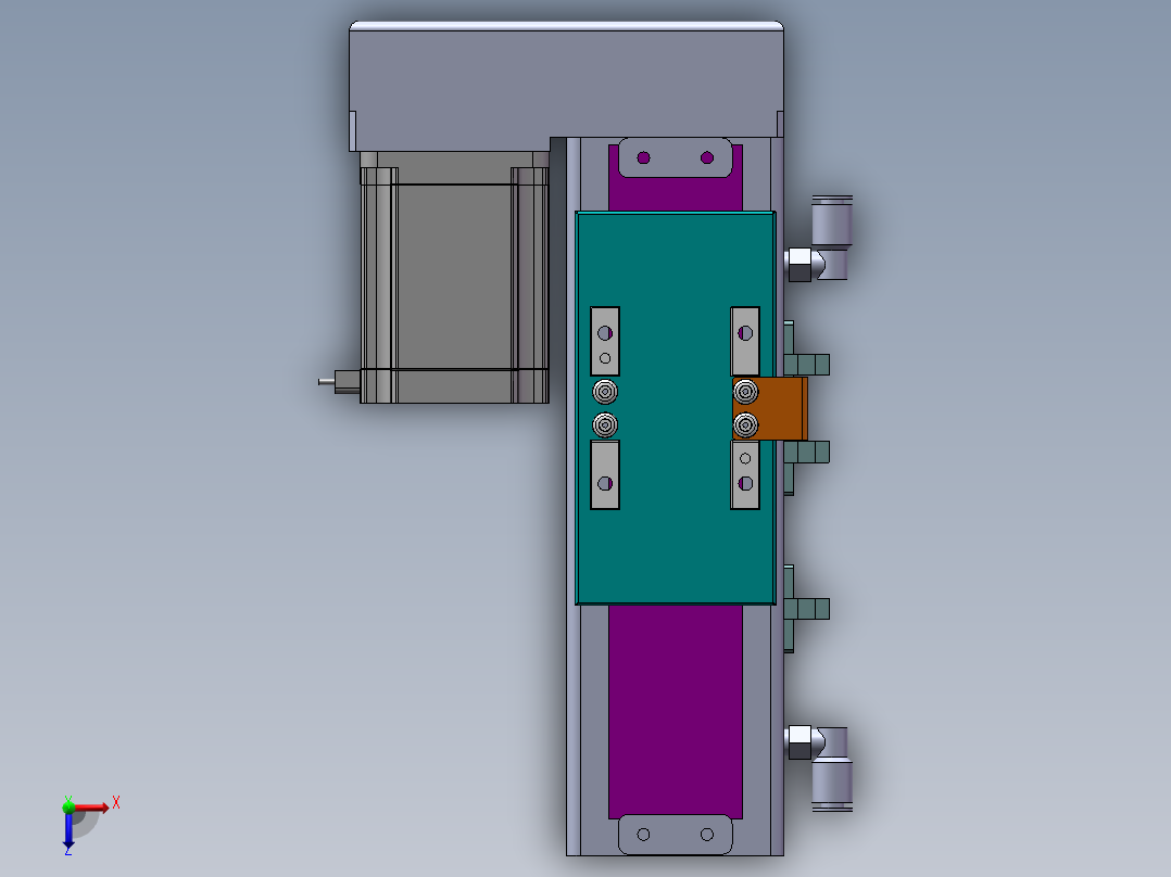 MCH丝杆全封闭MCH6M-BL-57俯视图