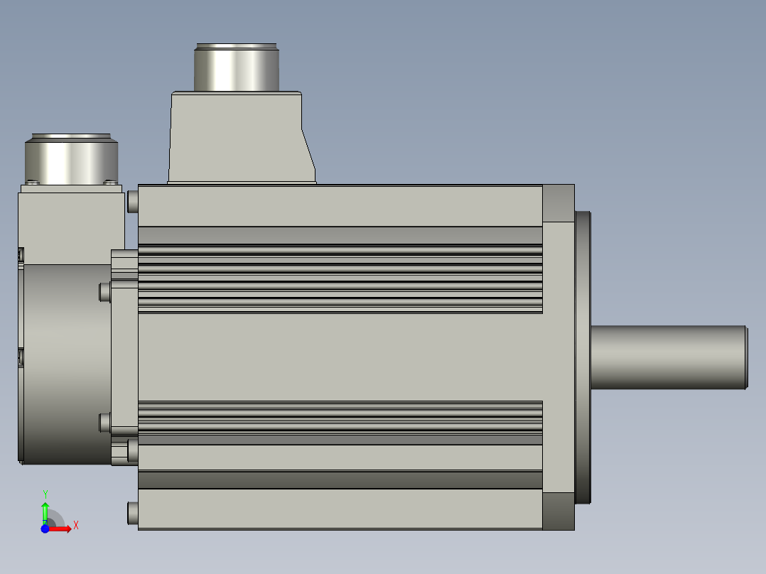 3000W MDME伺服马达前视图