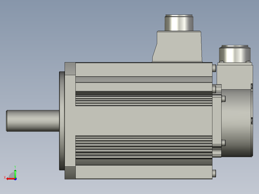3000W MDME伺服马达后视图