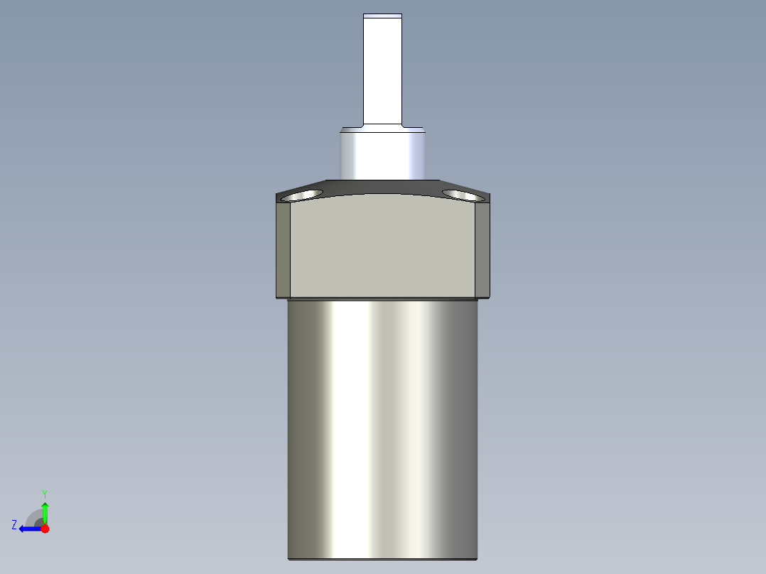 KOSMEKLHS0400-Sx-P多系列多零件图纸模型右视图