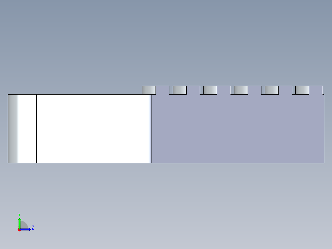 硬铝零件 60+24.4.24+002左视图