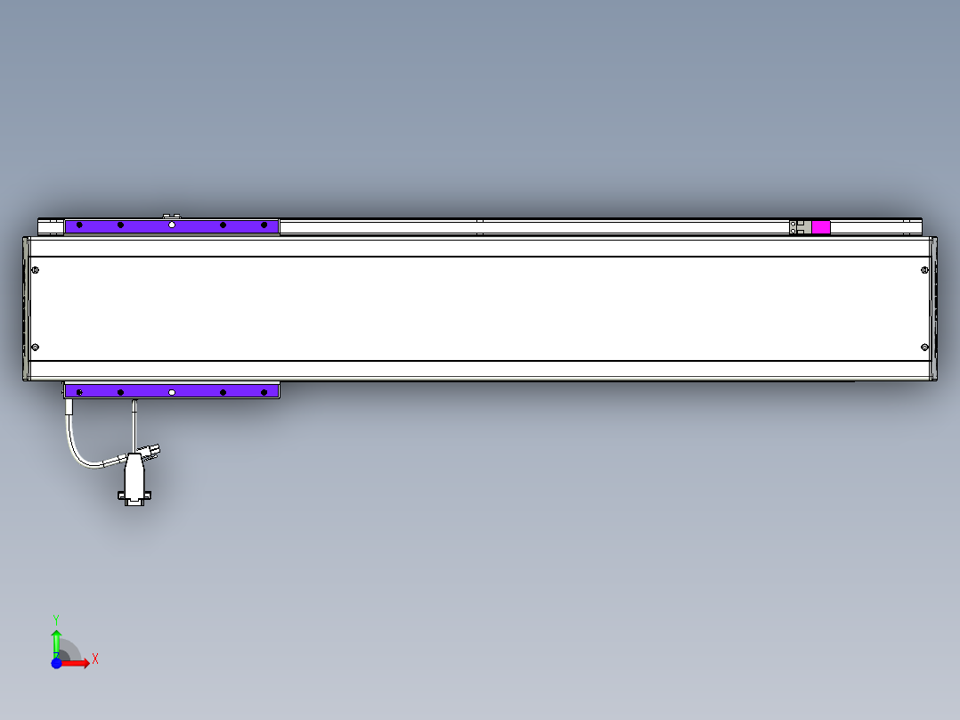 威洛博VL系列直线电机模组-VL14S3-S600前视图