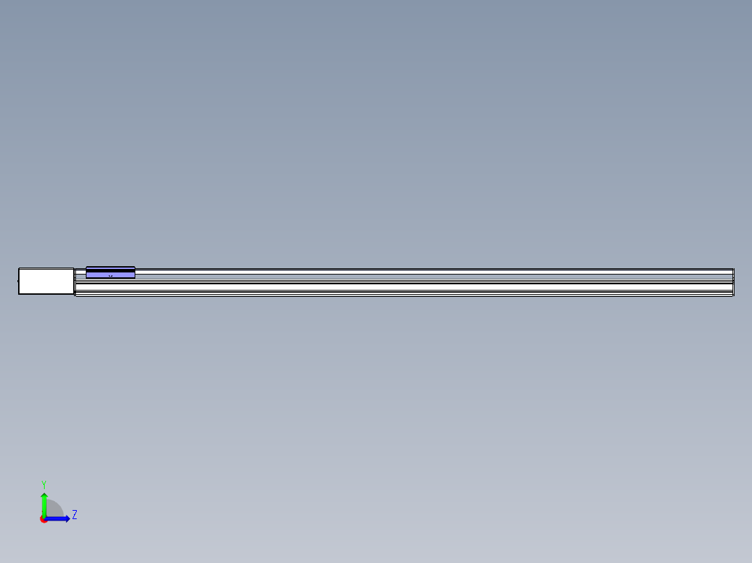同步带滑台-半封闭B17H-L50-S1900-L-P75-D3左视图